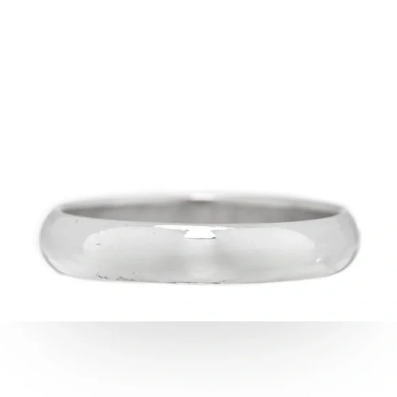 TIFFANY Sterling Silver 1837 Lock Charm Ring 56 7.5